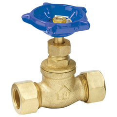 True Value 105-514NL 230-1-34-34 3/4 Inch Compression, Brass Stop Valve