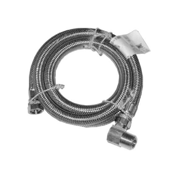 TRUE VALUE 7223-48-38-5E 3/8 Female Compression x 3/8 Female Compression x 48-Inch Universal Stainless-Steel Dishwasher Connector