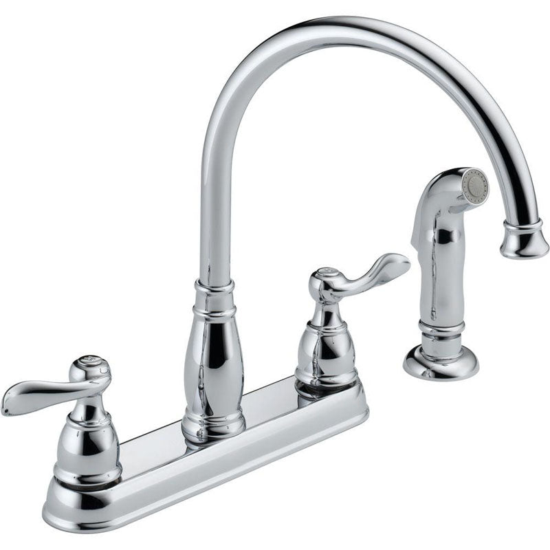 True Value 21996-LF Delta Windemere Chrome 2-Handle Kitchen Faucet