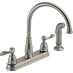 True Value 21996LF-SS Delta Windemere Stainless Steel 2-Handle Kitchen Faucet