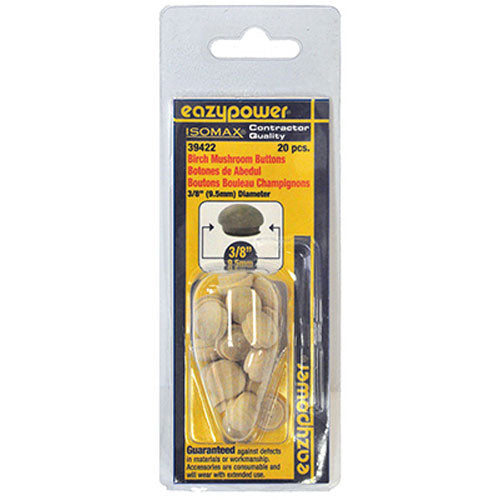 TRUE VALUE 39422 20Pk 3/8 Mushroom Plug