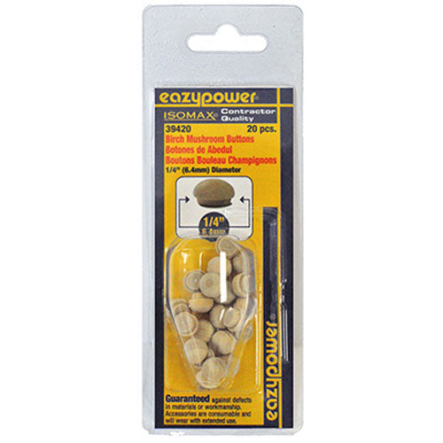 TRUE VALUE 39420 20Pk 1/4 Mushroom Plug