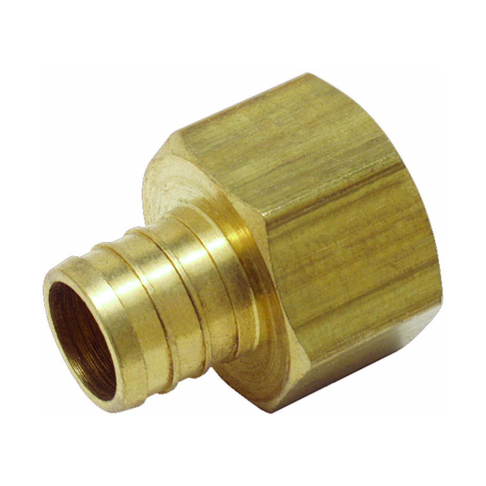 TRUE VALUE LFP-715 3/4 Lead Free Brass Barb Insert x 3/4 Female Pipe Thread Adapter