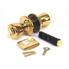 True Value D600B United States HDW Bright Brass Mobile Home Interior Door Privacy Lock