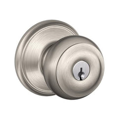 TRUE VALUE F51VGEO619 Schlage Satin Nickel Georgian Design Entry Lockset