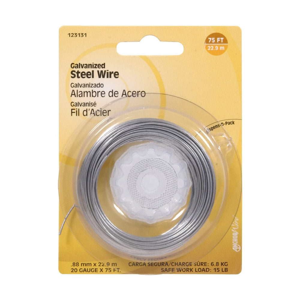 TRUE VALUE 123131 63-Ft. 20-Gauge Galvanized Wire