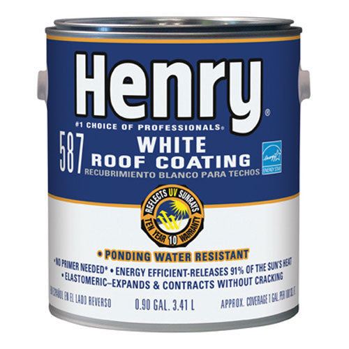 TRUE VALUE HE587046 Henry 587 Gallon White Roof Coating