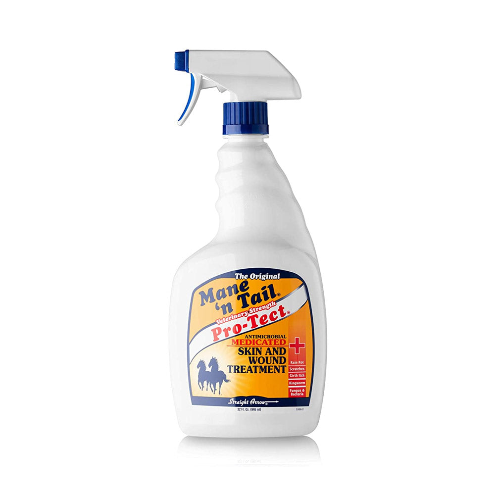 True Value 544646 Mane 'n Tail Pro-Tect Medicated Skin & Wound Treatment For Horses, 32-oz.