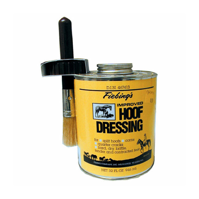 TRUE VALUE HFDR00A032Z Fiebing's Hoof Dressing & Brush, 32-oz.