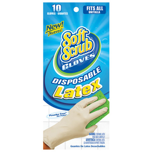 TRUE VALUE 11310-26 3M COMPANY BIG TIME PRODUCTS LLC Soft Scrub 10 Count Disposable Latex Gloves