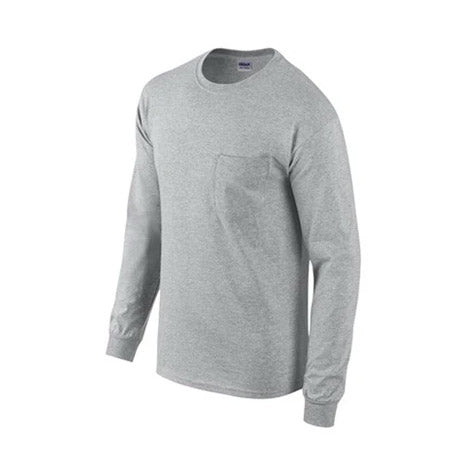 TRUE VALUE G2410SG-M MED GRY L/S T SHIRT EA