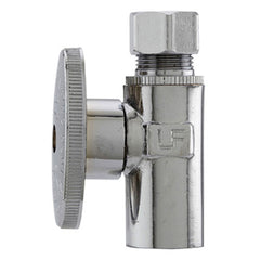 TRUE VALUE MP2781PCLF PLUMB PAK 1/2 Copper Sweat x 3/8 O.D. Compression Straight Supply Stop Valve, 1/4 Turn, Lead Free