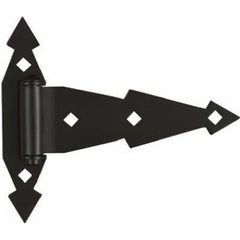 True Value N165-480 2Pk 7 Inch Black Gate Hinge