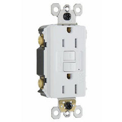 TRUE VALUE 1597TRWRWCCD4 15A, 125V, White, Self Testing Tamper Resistant, Weather Resistant GFCI Receptacle