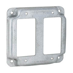 TRUE VALUE 809C 4-Inch Flat Corner Square Double GFI Receptacle Box Cover