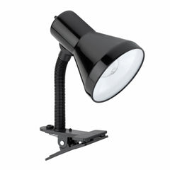 TRUE VALUE 12717 10.25IN BLK CLIP LAMP A-19 10W