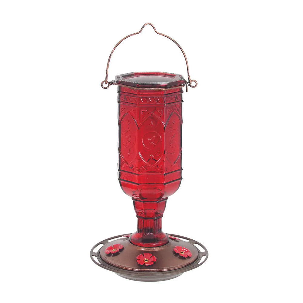 TRUE VALUE 76 RED HUMMINGBIRD FEEDER 20 OZ