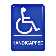 True Value D-17 5 x 7-Inch Plastic Handicapped Sign