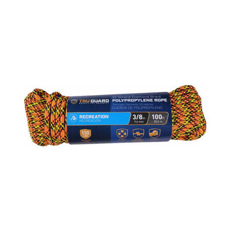 TRUE VALUE 643601 TG 3/8X100 32 POLY ROPE