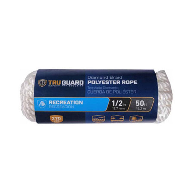 TRUE VALUE 642811 TG 1/2X50' POLY ROPE