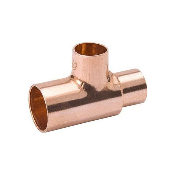 TRUE VALUE W64033 3/4 x 3/4 x 1/2-Inch Wrot Copper Tee