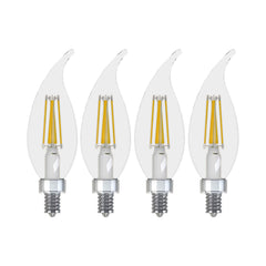 TRUE VALUE 13325 GE 4PK 5W LED CAC BULB