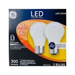 True Value 25277 GE 2PK 4W LED A15 BULB