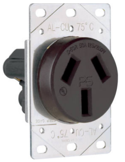 True Value 3890CC6 Pass & Seymour - Legrand Flush Outlet 50A 125/250V 3W