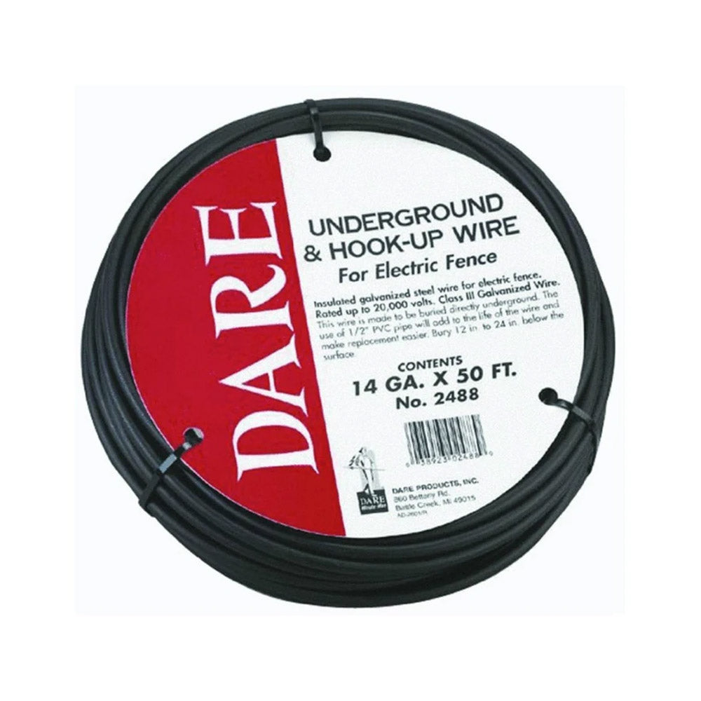 TRUE VALUE 2488 Underground & Hook-Up Wire For Electric Fence, Polyethylene Over Steel, 20,000-Volt, 50-Ft.