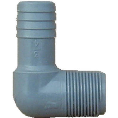 TRUE VALUE 352807 3/4 Male Iron Pipe Insert Elbow