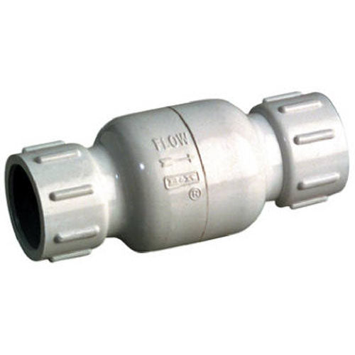 TRUE VALUE 101-107 ANVIL INTERNATIONAL 1-1/2 Check Valve, Threaded, Stainless Steel Spring Loaded PVC Poppet with Neoprene Seal - Schedule 40 - Rated at 200 PSI at 72 Degree Fahrenheit