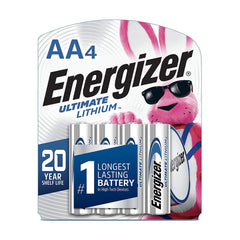 TRUE VALUE L91SBP-4 Energizer 4-Pk. AA Lithium Battery