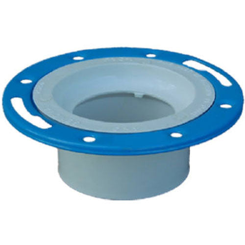 TRUE VALUE PVC008110600HA 75150 4 x 3 DWV Schedule 40 Closet Flange With Adjustable Ring