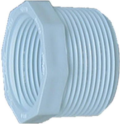 TRUE VALUE 34340 1-1/4 x 1 Reducing Bushing - Male Thread x Female Thread - White