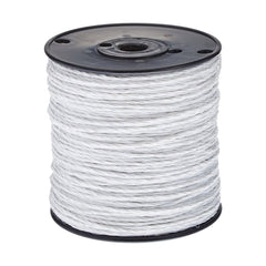 True Value 2343 Electric Fence Wire, White Poly & 3-Wire Stainless Steel, 820-Ft. Spool