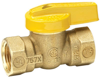 True Value 110-523 1/2 BRS Gas Ball Valve