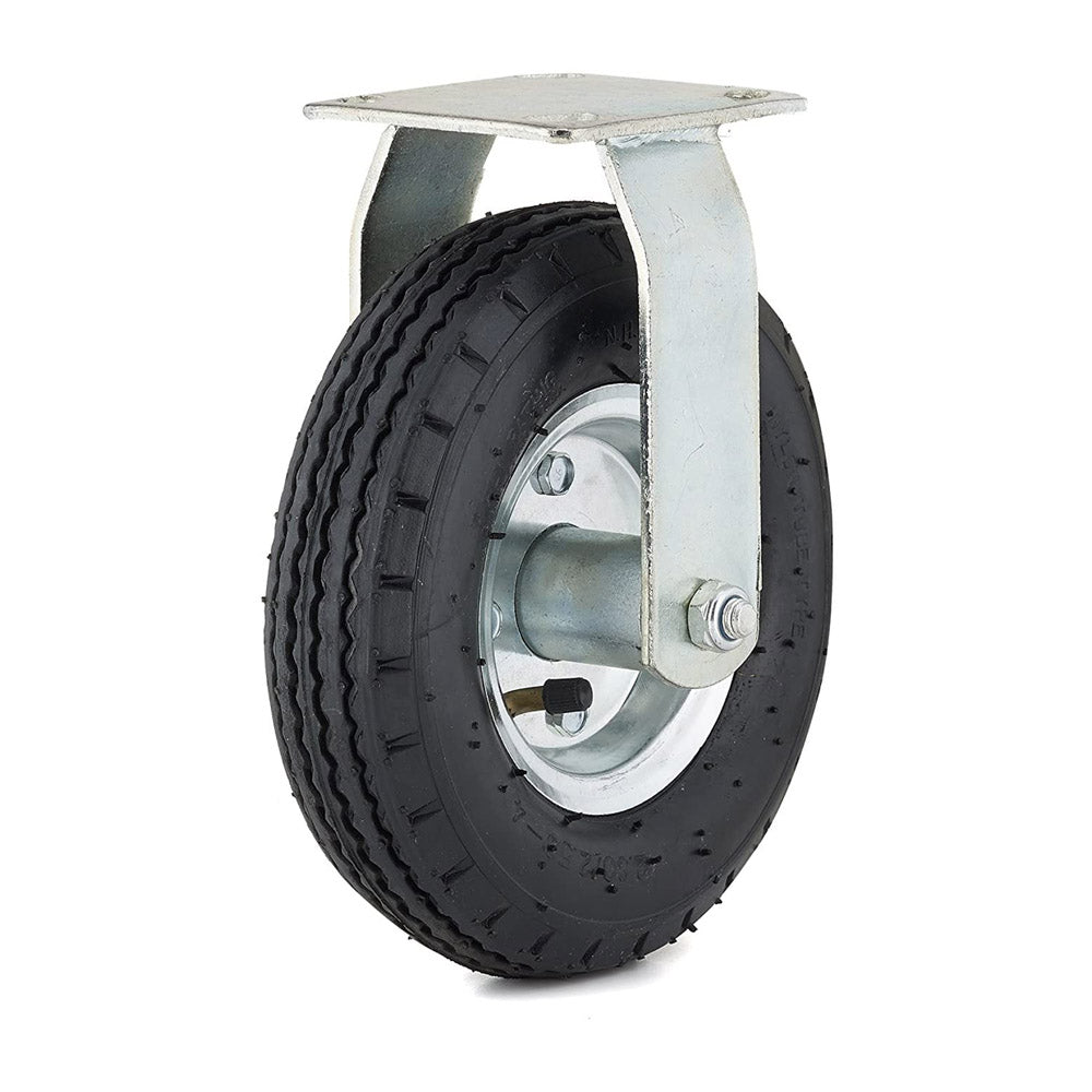 TRUE VALUE F27458 8-Inch Caster Rigid Plate Pneumatic Wheel