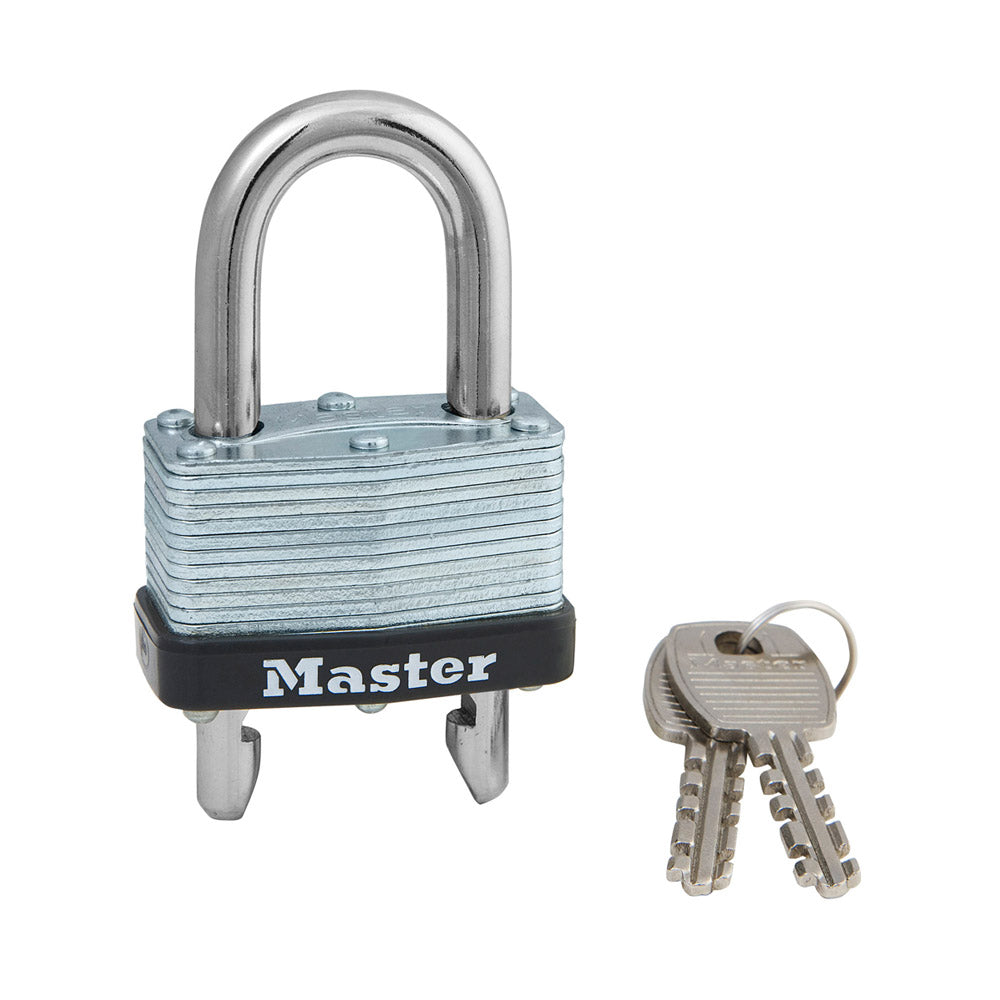 True Value 510D Warded Steel Padlock with 5/8 To 2 Adjustable Shackle