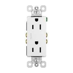 true value 885TRWCC12 15A 125V White Decorator Tamper Resistant Receptacle