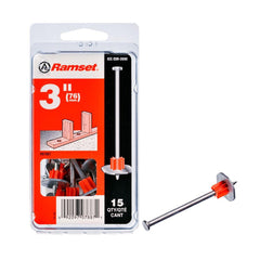 true value 07887 ramset 15-pack .300 x 3-inch drive pin with washer