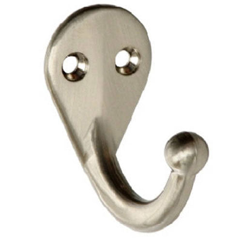 True Value N325-506 2 Pack Nickel Single Clothes Hook