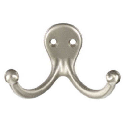 TRUE VALUE N325-522 SAT NI Double Clothes Hook