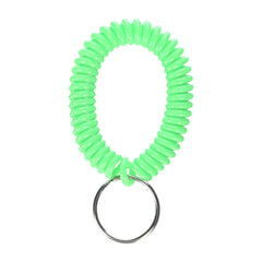 TRUE VALUE KC151 Hy-Ko Key Ring With Wrist Coil & Split Ring Neon