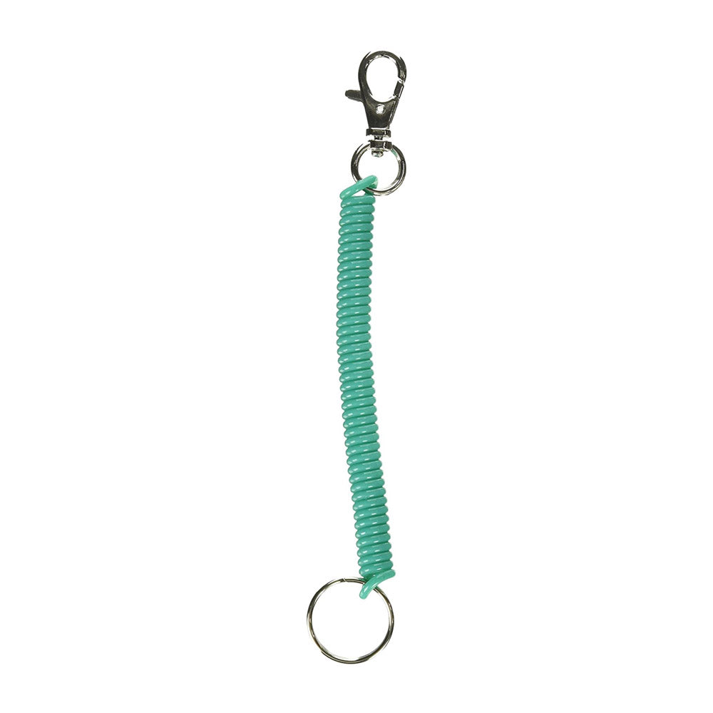 TRUE VALUE KC156 Hy-Ko Key Ring, Wrist Coil & Metal Clip, Clip-On