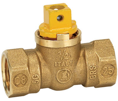 True Value 113-523 1/2 BRS Gas Ball Valve