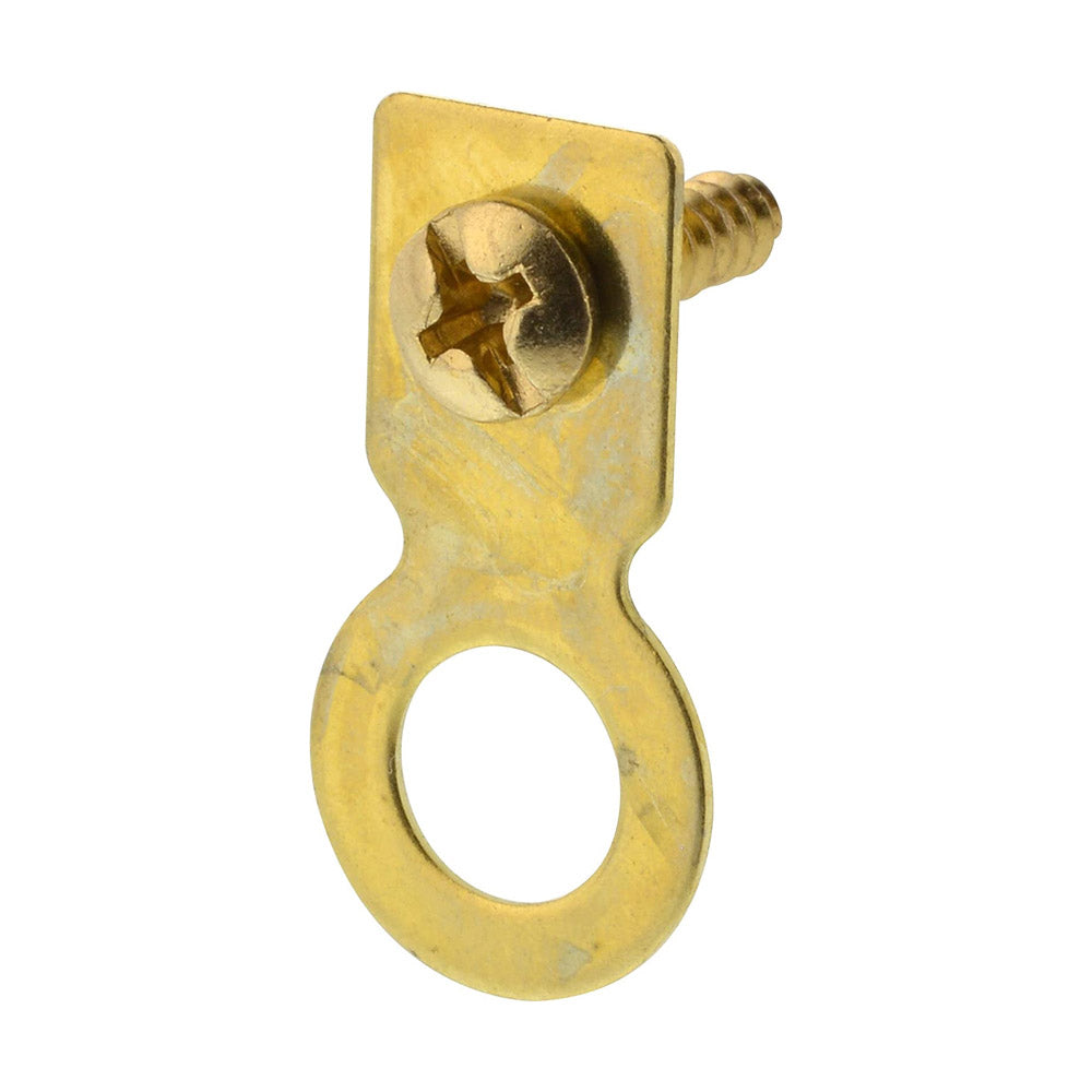 True Value 122225 4-Pack Small Brass Flat Ring Picture Hangers