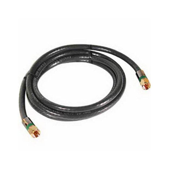 TRUE VALUE DH6QCR RCA 6-Ft. 18 AWG Black Quad Shielded RG6 Coaxial Cable