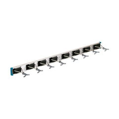 TRUE VALUE 36360-6 36-Inch 8-Hook Rail Wall Rack