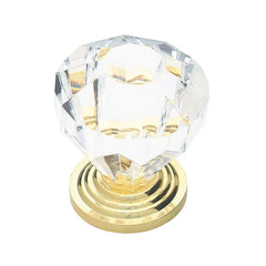 TRUE VALUE P30122C-CL-C5 1-1/4 CLR Faceted Knob