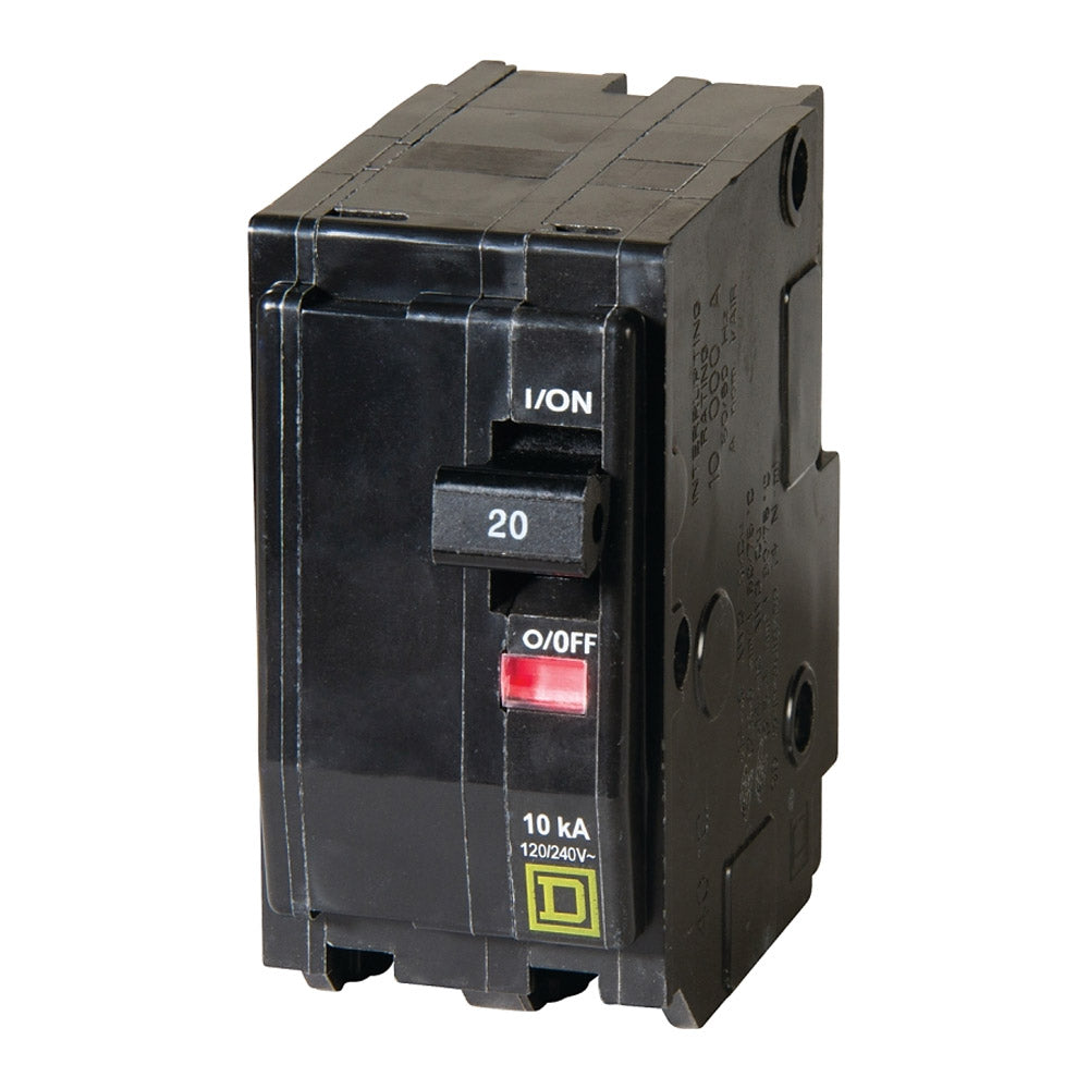 TRUE VALUE QO220C Square D QO 20-Amp Double-Pole Circuit Breaker